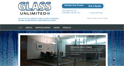 Desktop Screenshot of glassunlimited.com