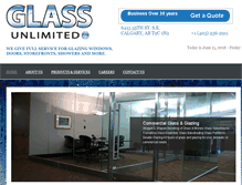 Tablet Screenshot of glassunlimited.com